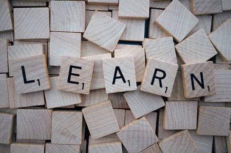 Canva - Learn, Word, Scrabble, Letters, Wooden